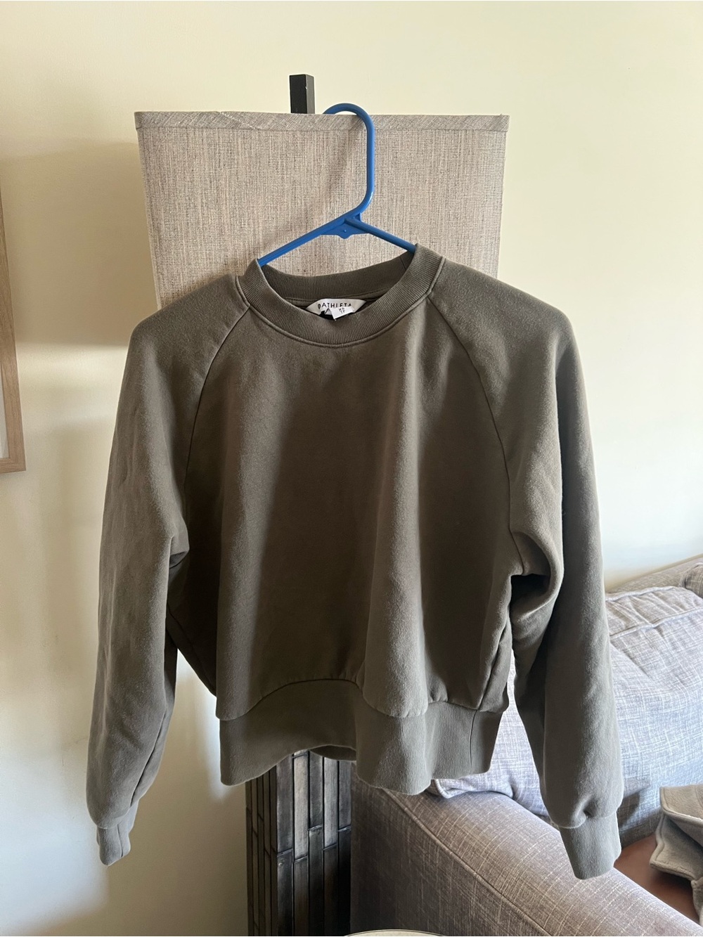 Athleta Olive Green Crew Pullover